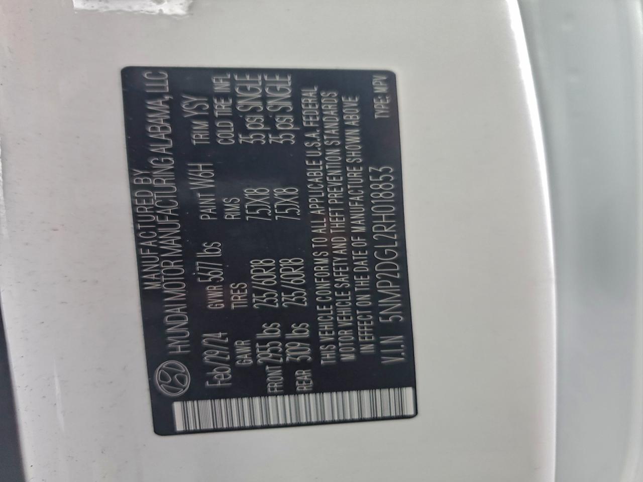 2024 Hyundai Santa fe sel