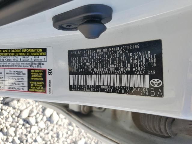 2014 Toyota Corolla l