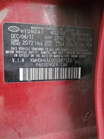 2012 Hyundai Elantra gls