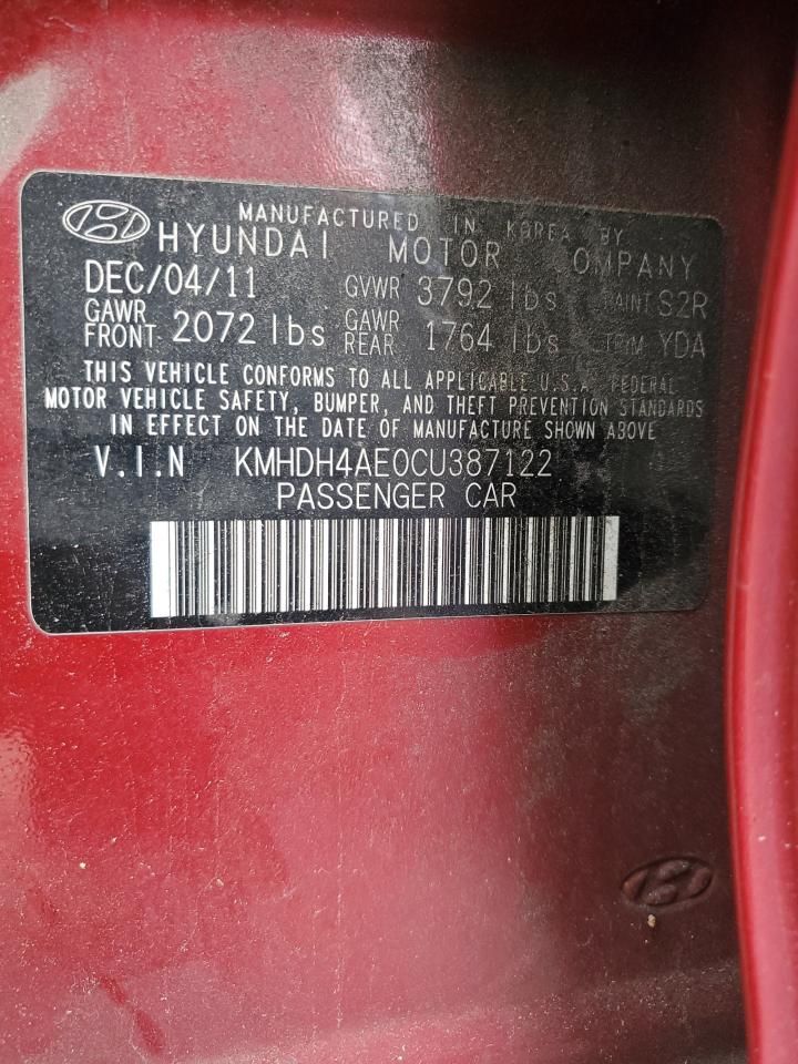 2012 Hyundai Elantra gls