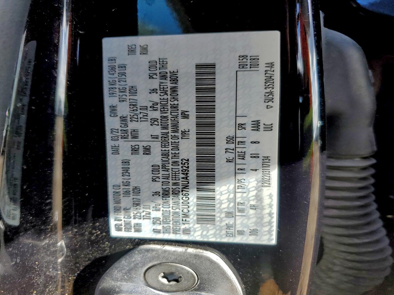 2022 Ford Escape se