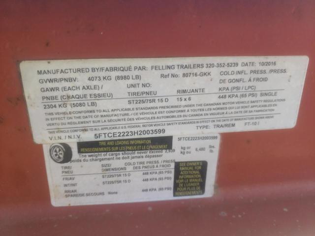 2017 Felling 2017 Flrd Unknown-Equipment Trailer