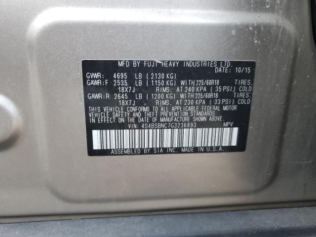 2016 Subaru Outback 2.5i Limited