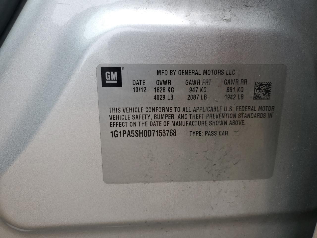 2013 Chevrolet Cruze ls