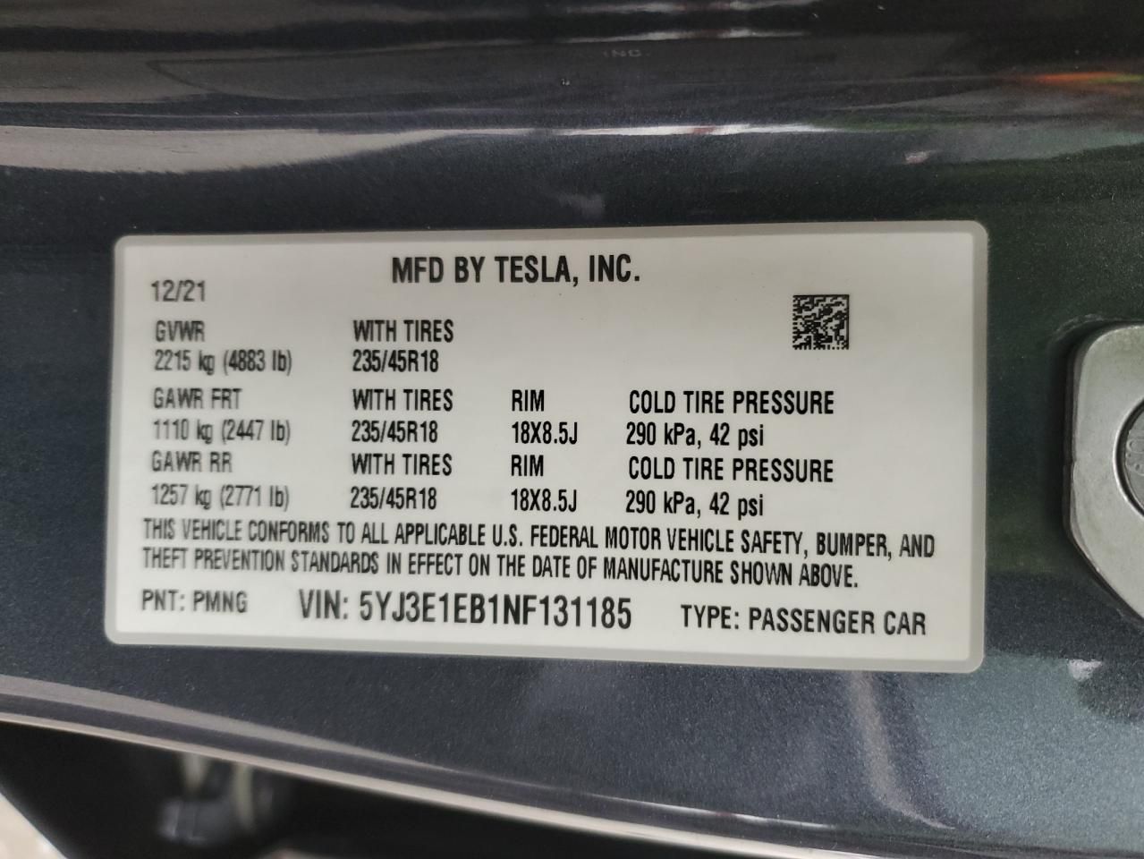 2022 Tesla Model 3
