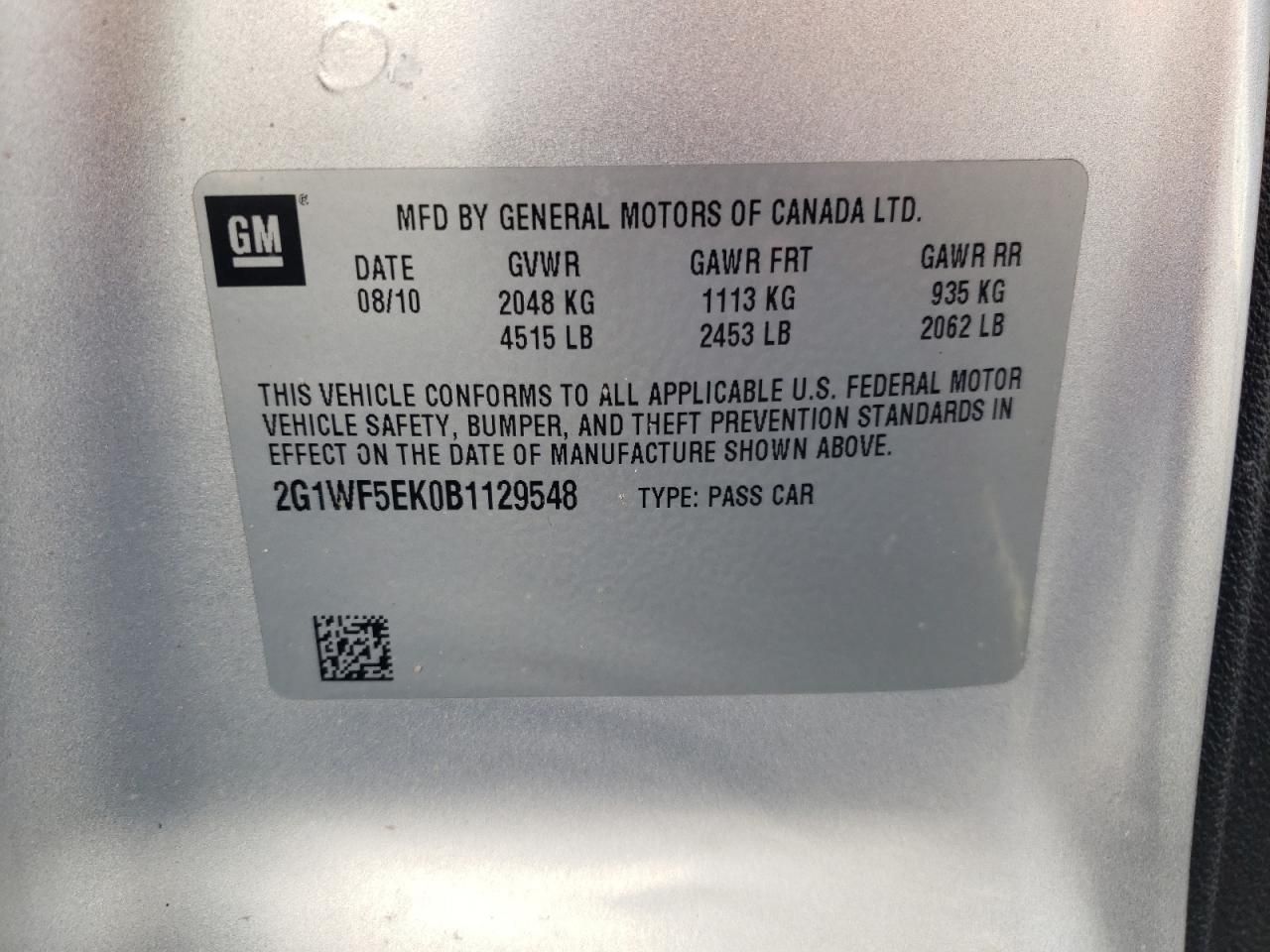 2011 Chevrolet Impala ls