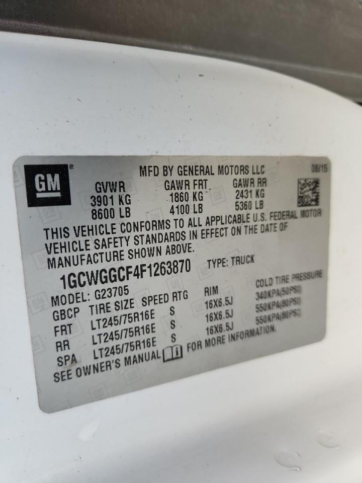 2015 Chevrolet Express G2 Delivery Van