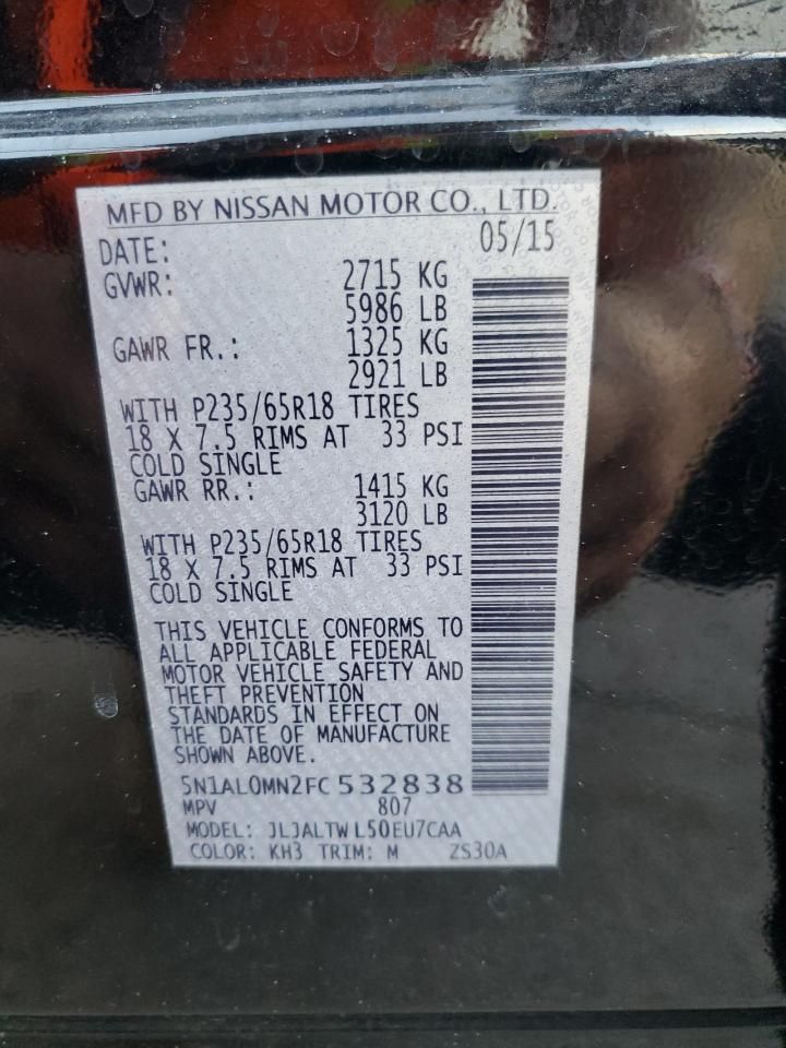 2015 Infinity Qx60 Base