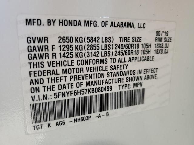 2019 Honda Pilot exl