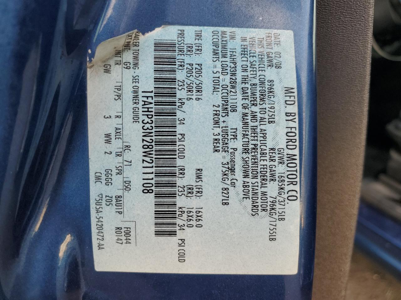 2008 Ford Focus se