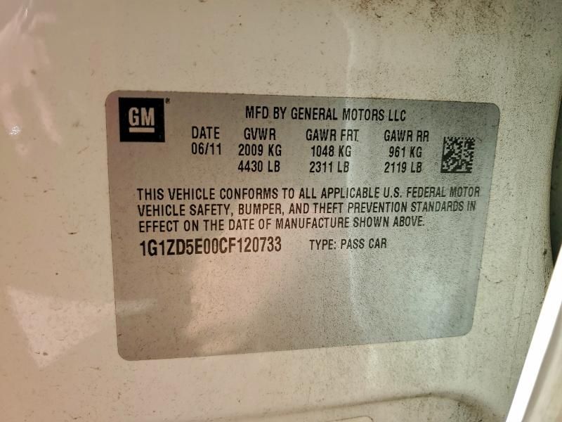 2012 Chevrolet Malibu 2LT