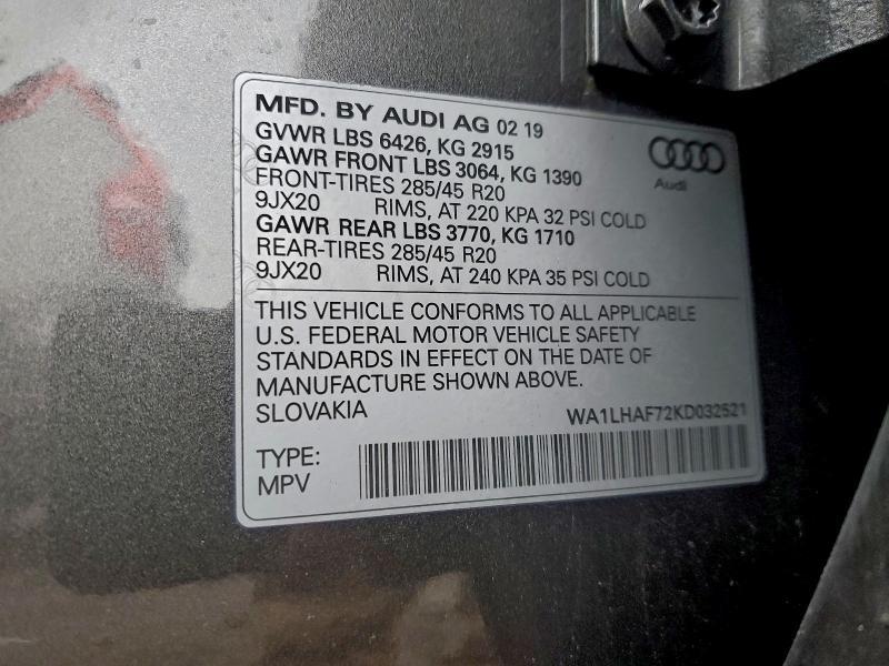 2019 Audi Q7 Premium Plus
