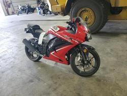 Salvage motorcycles for sale at Denver, CO auction: 2012 Kawasaki EX250 J