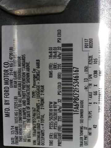 2015 Ford Mustang gt