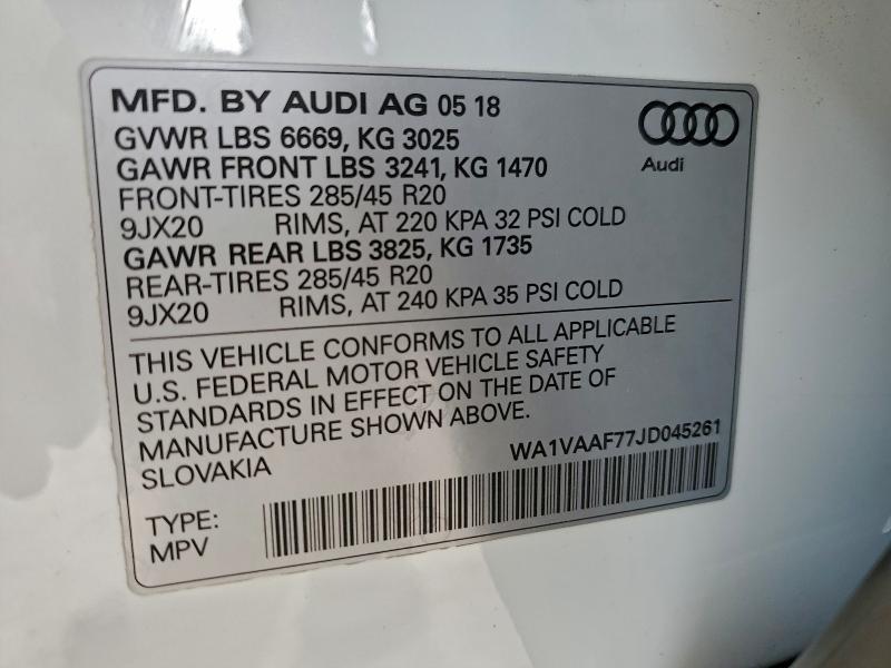 2018 Audi Q7 Prestige