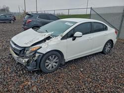 Honda salvage cars for sale: 2012 Honda Civic lx