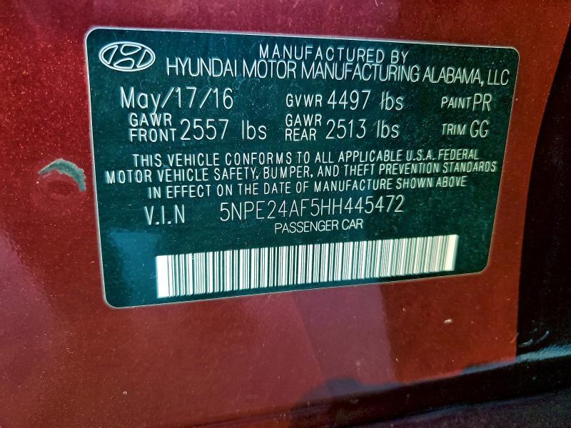2017 Hyundai Sonata se