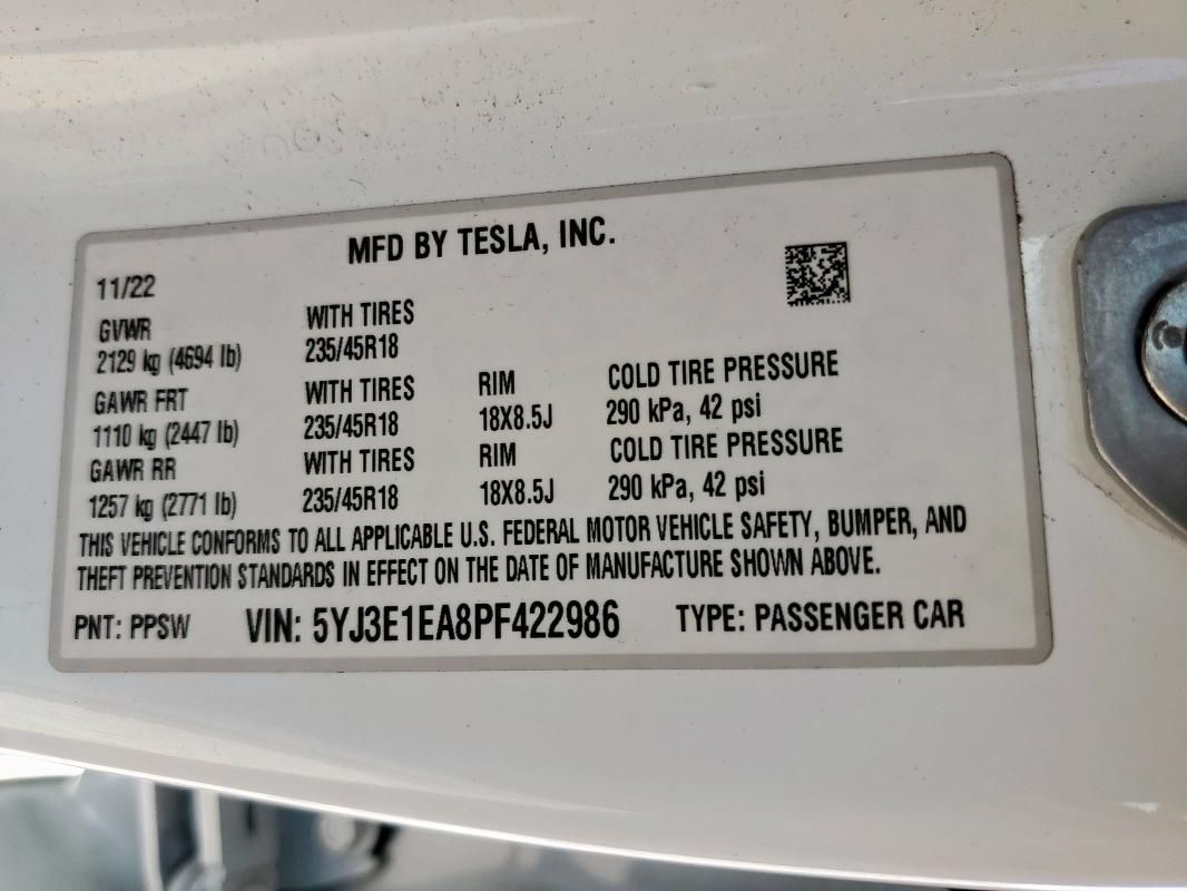 2023 Tesla Model 3