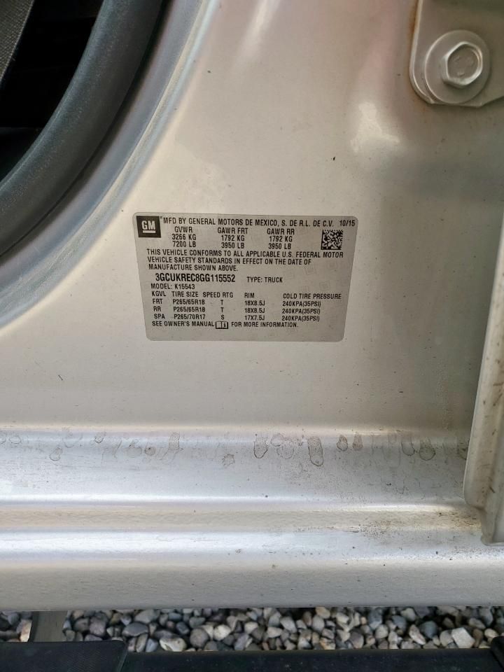 2016 Chevrolet Silverado K1500 LT