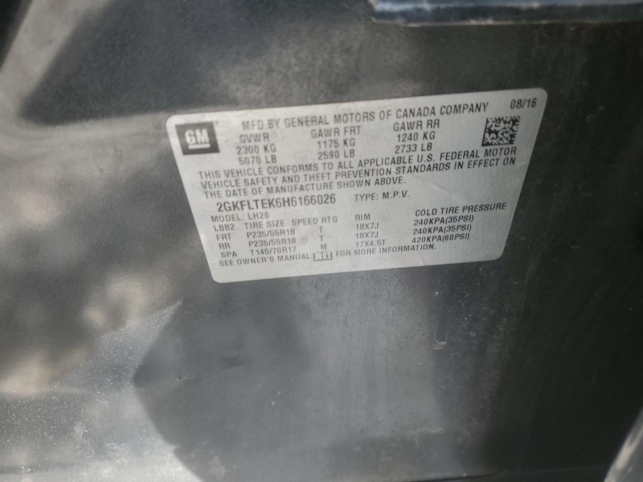 2017 GMC Terrain sle