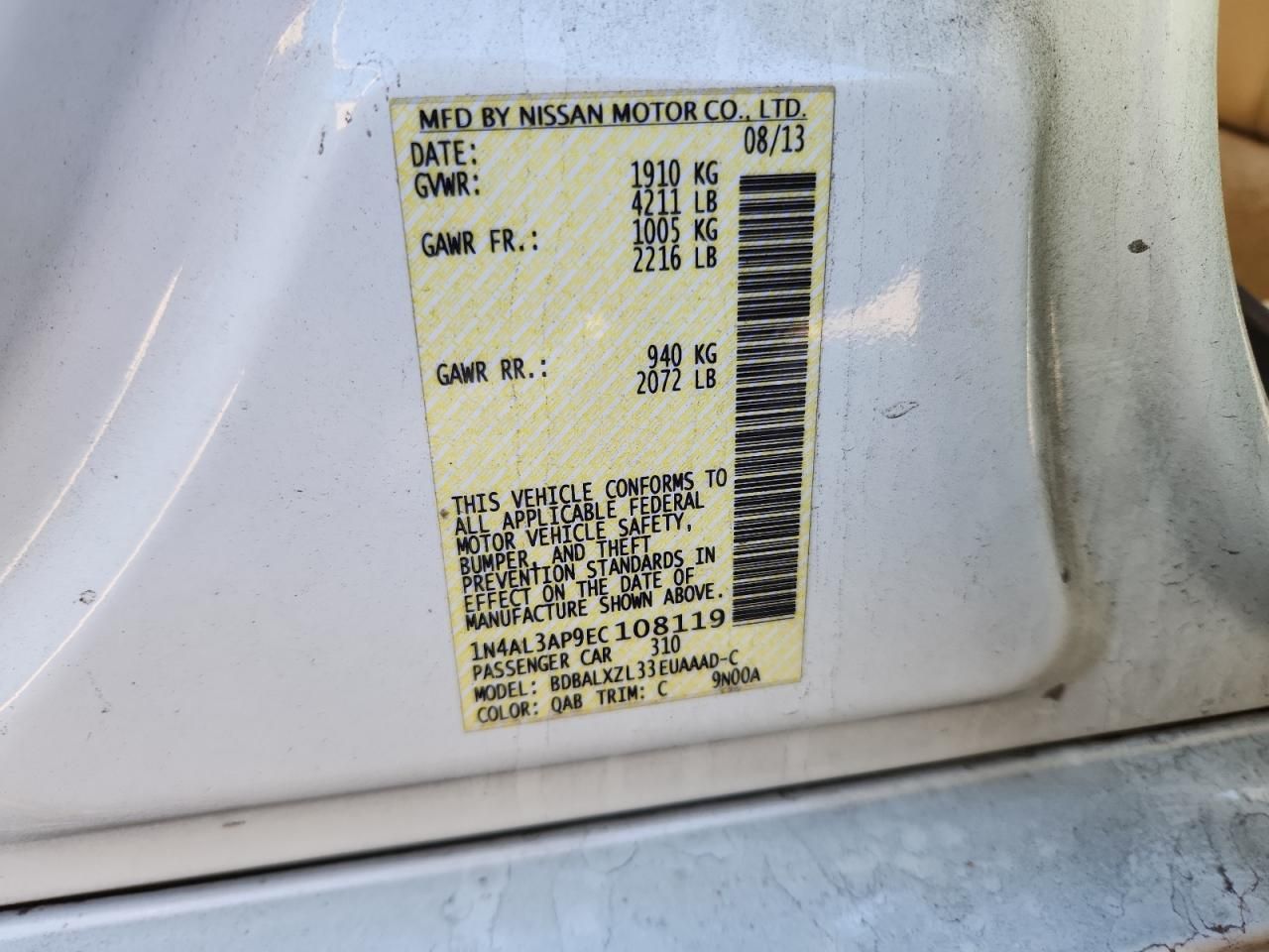 2014 Nissan Altima 2.5