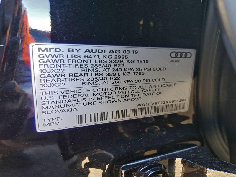 2019 Audi Q8 Premium Plus S-line