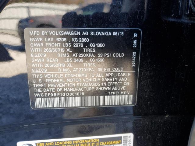 2016 Volkswagen Touareg tdi
