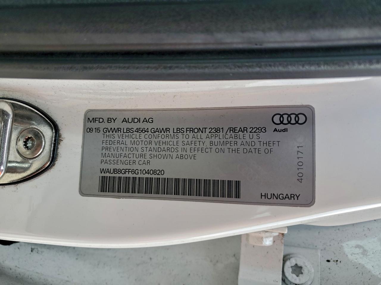 2016 Audi A3 Premium