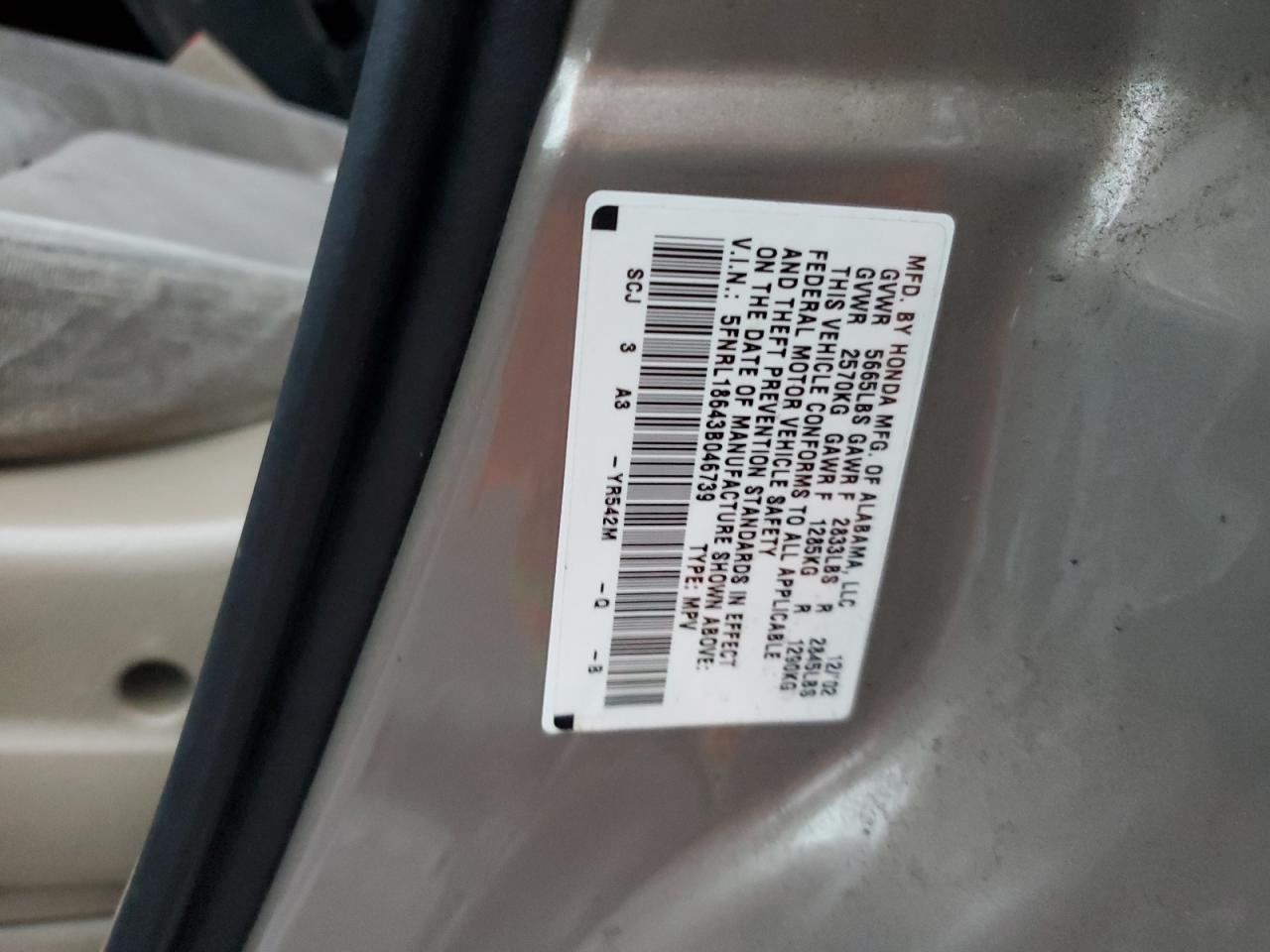 2003 Honda Odyssey ex