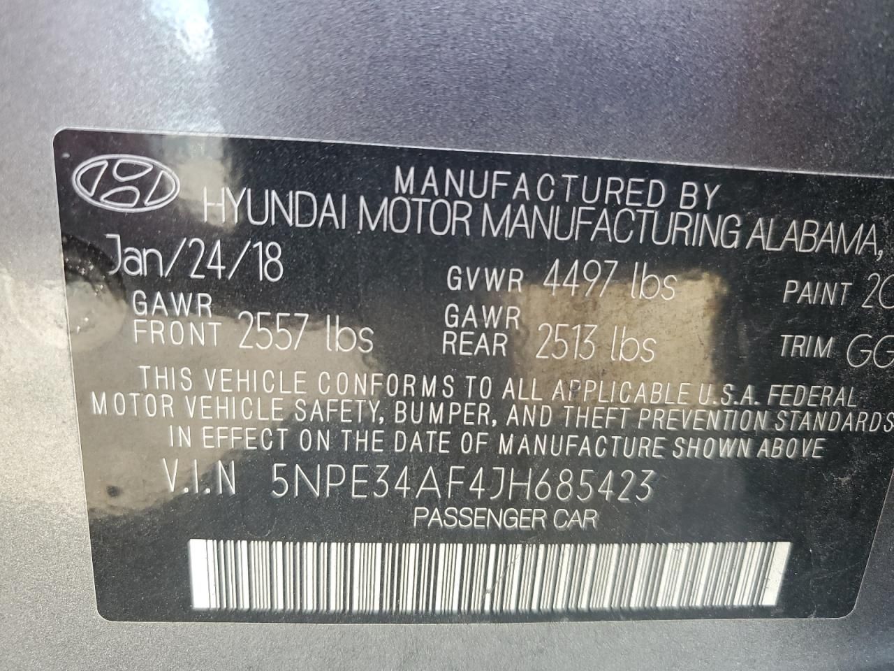 2018 Hyundai Sonata Sport