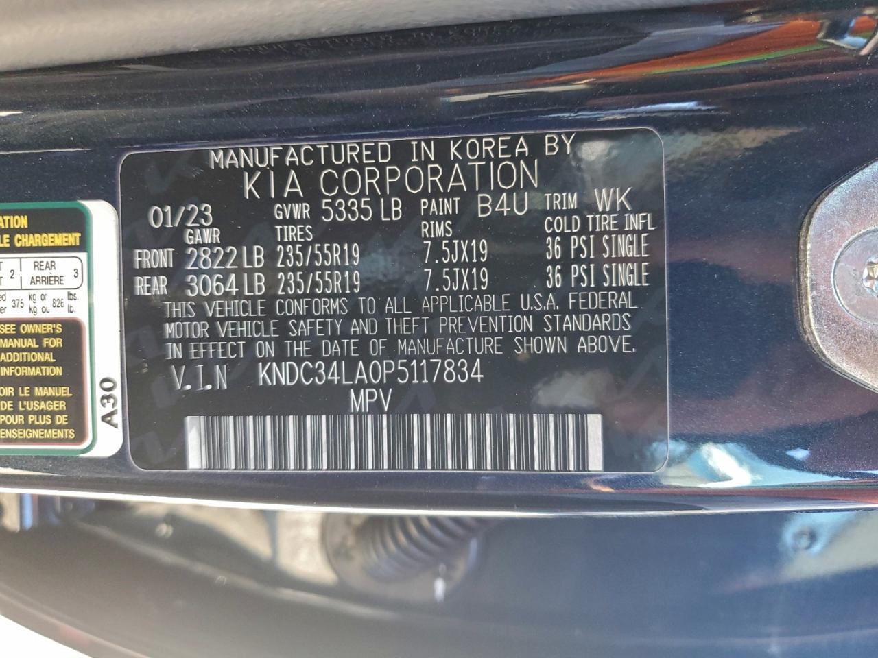 2023 KIA EV6 Light