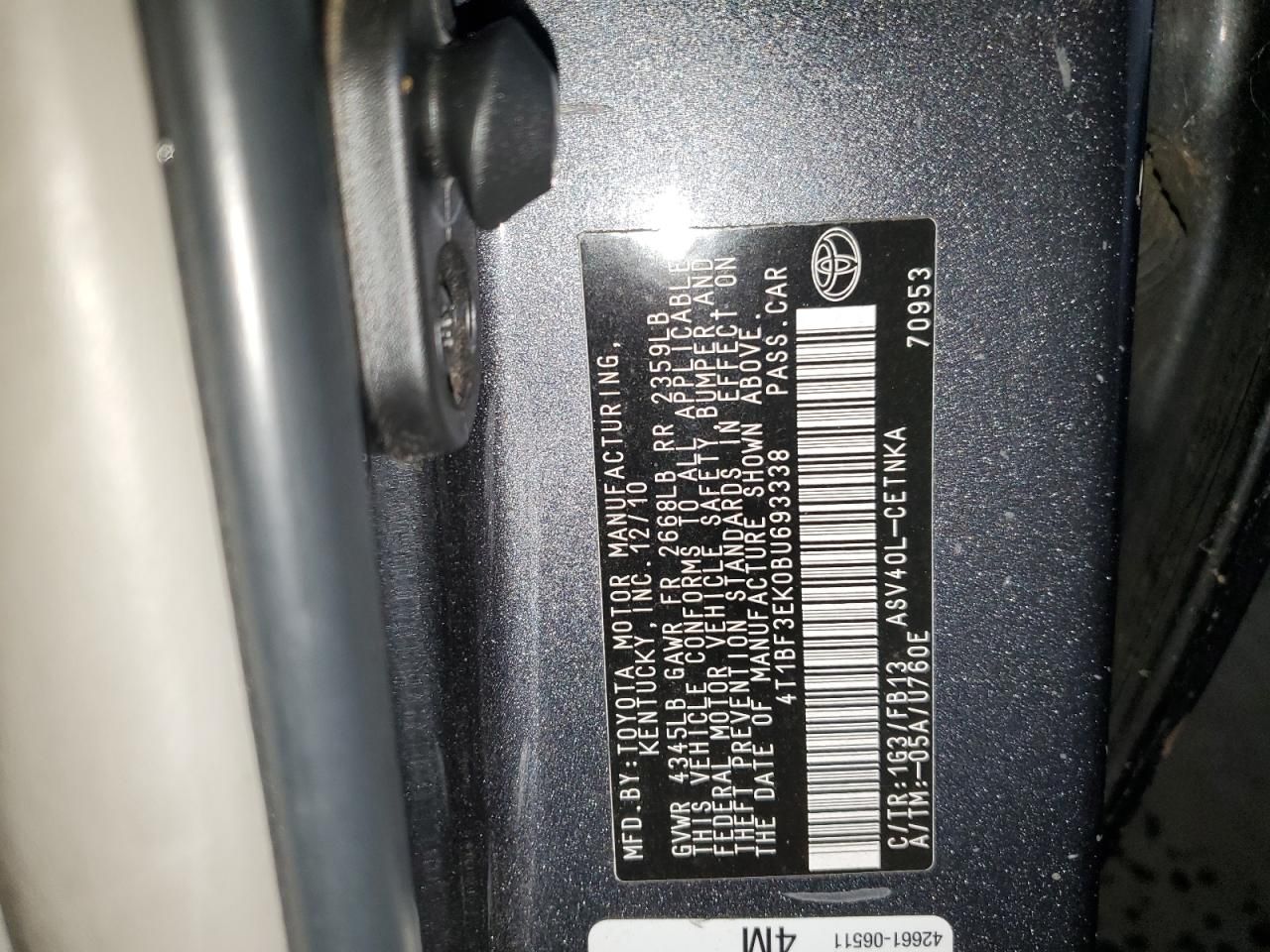 2011 Toyota Camry Base