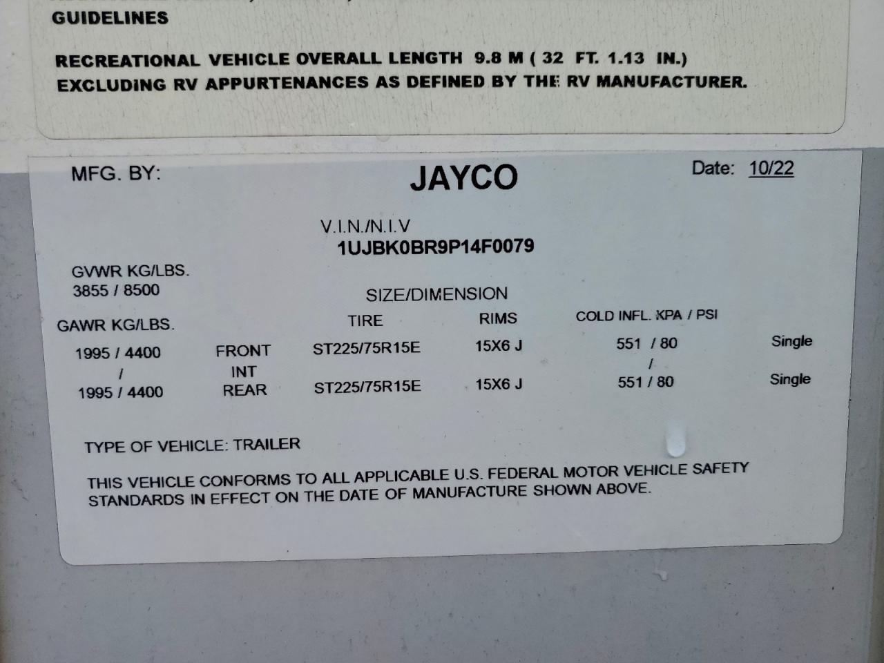 2023 Jayco White Hawk