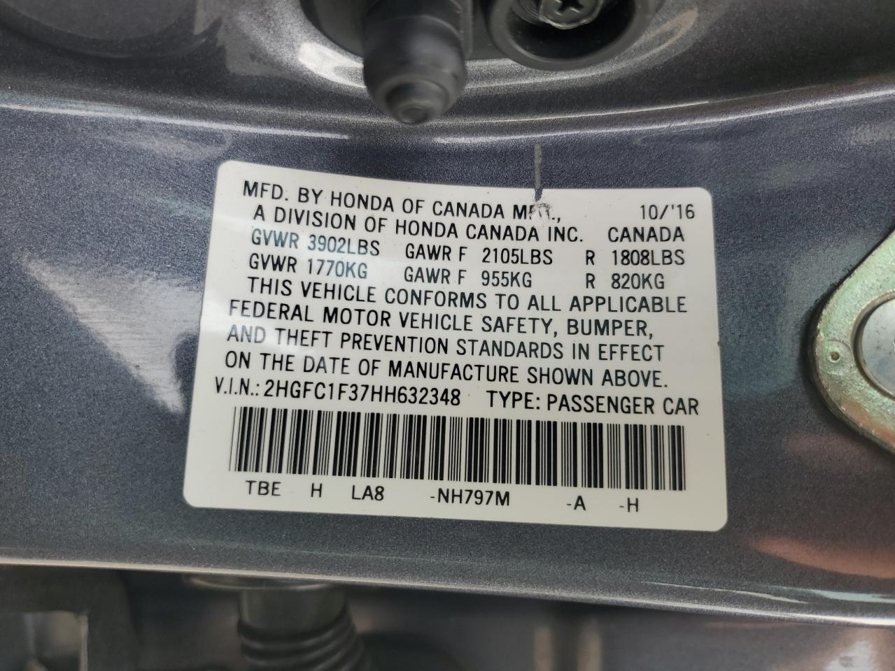 2017 Honda Civic ex