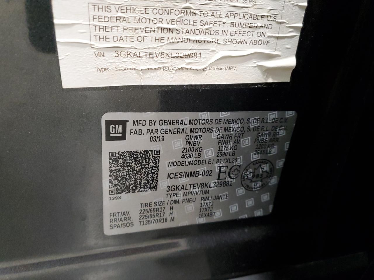 2019 GMC Terrain sle