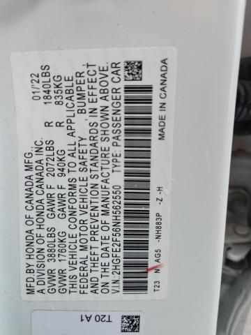 2022 Honda Civic Sport