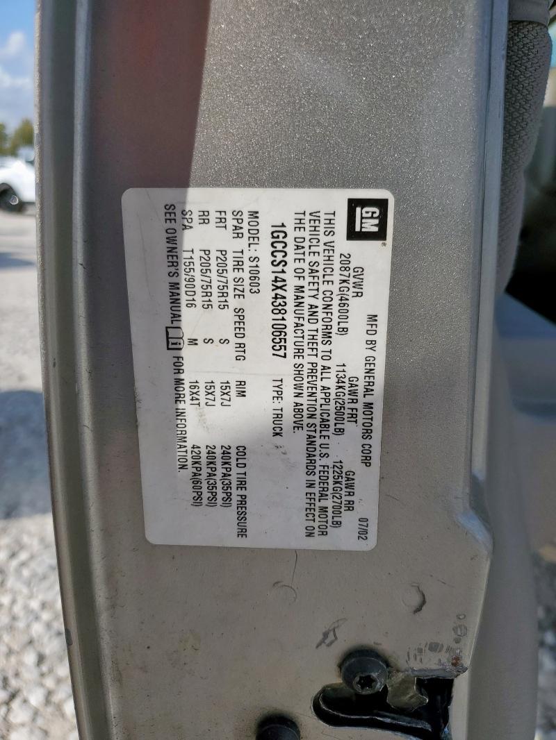 2003 Chevrolet S Truck S10