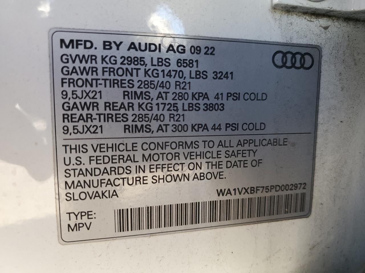 2023 Audi Q7 Prestige