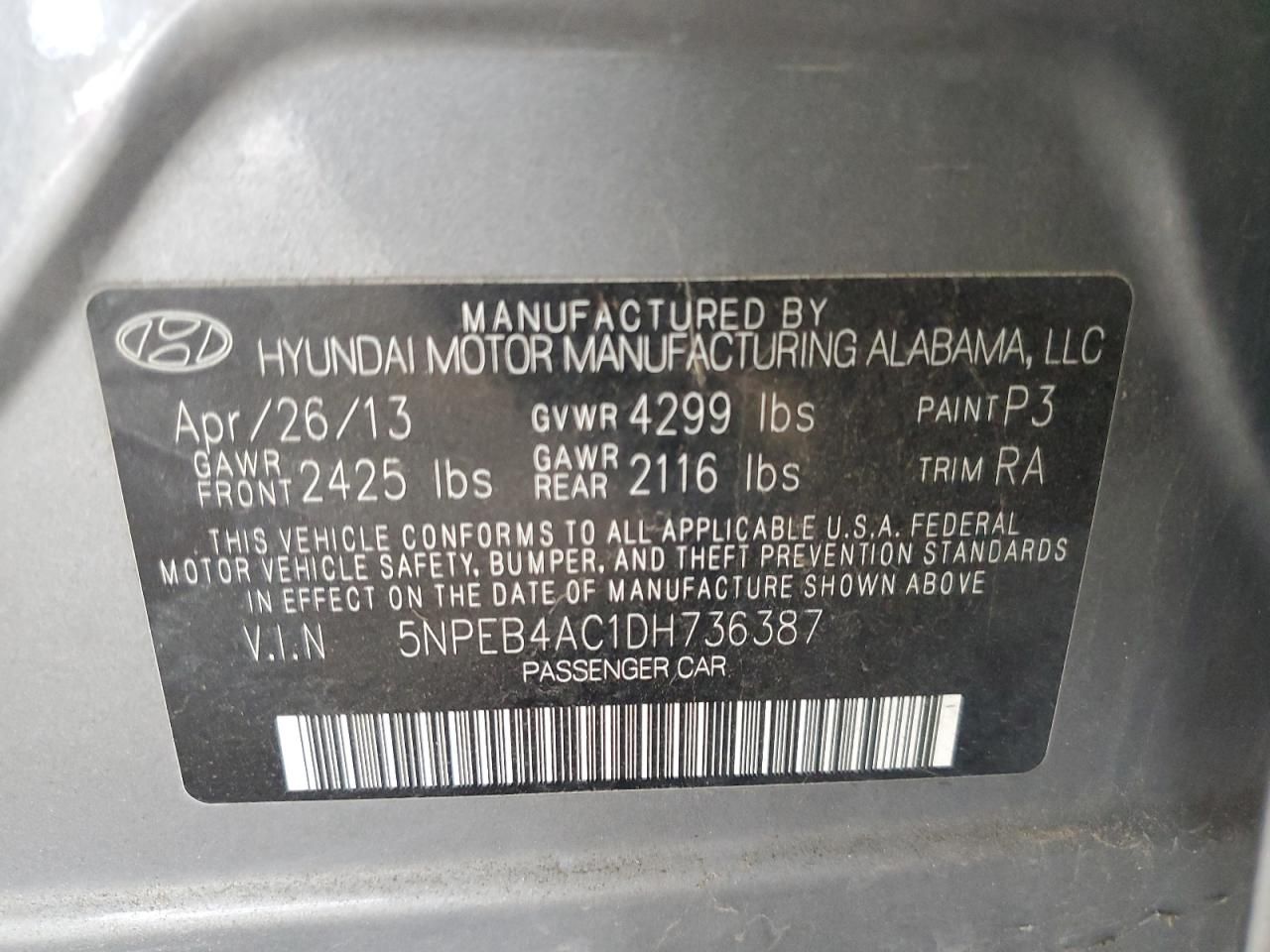 2013 Hyundai Sonata gls