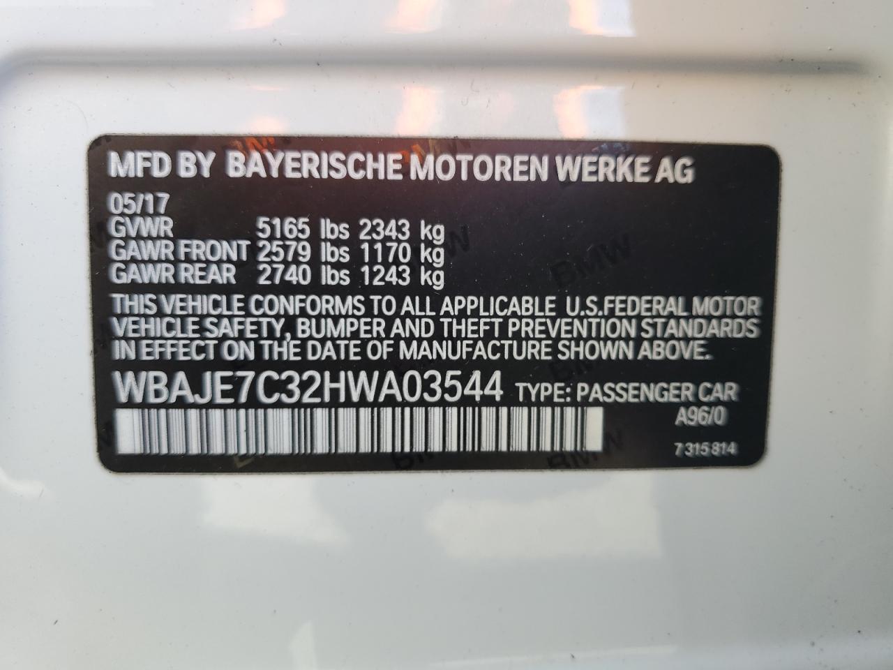2017 BMW 540 xi
