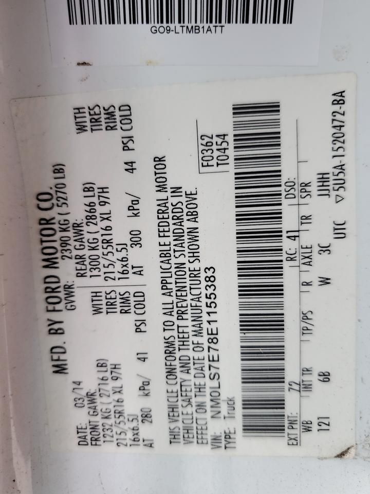 2014 Ford Transit Connect Delivery Van