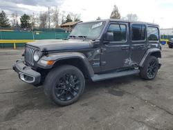 Jeep Vehiculos salvage en venta: 2021 Jeep Wrangler Unlimited Sahara 4XE
