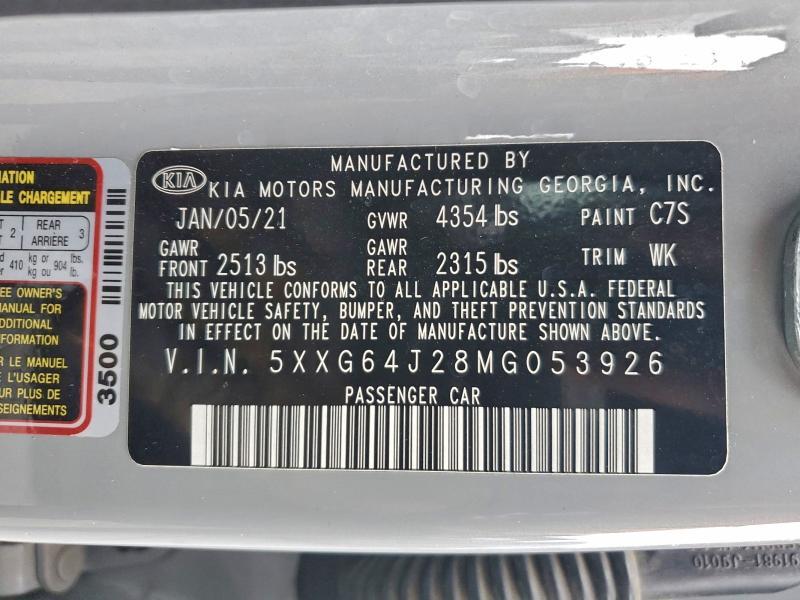2021 KIA K5 gt Line