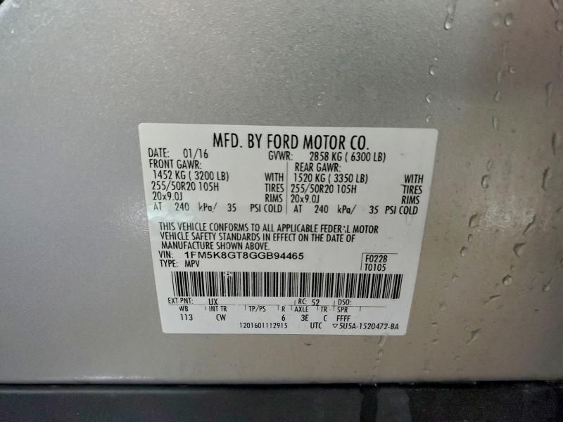 2016 Ford Explorer Sport