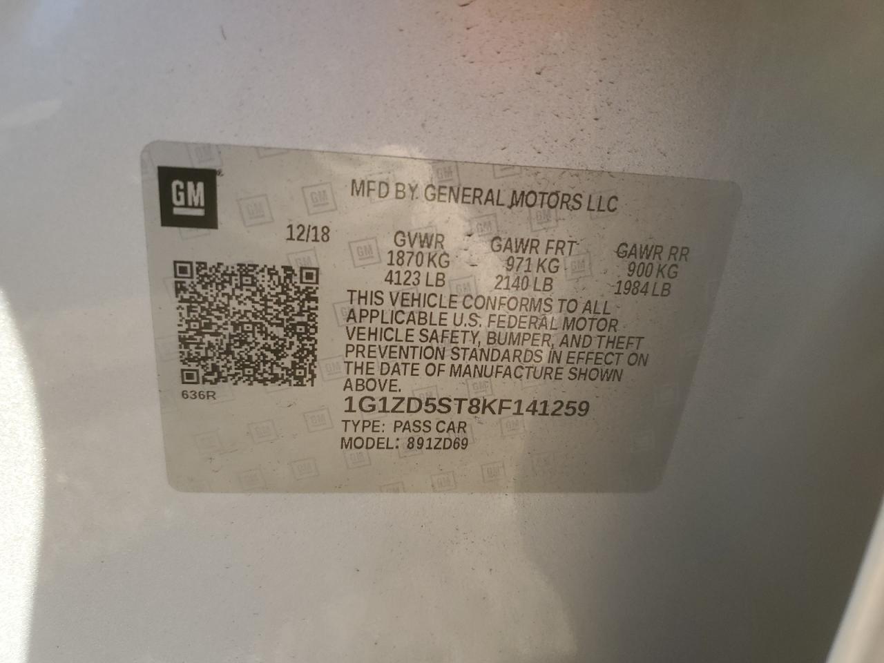 2019 Chevrolet Malibu lt