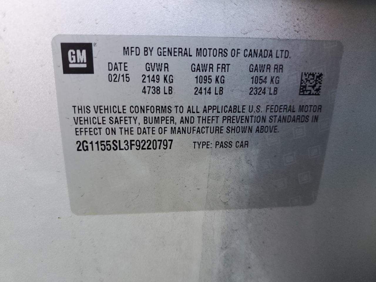 2015 Chevrolet Impala ltz