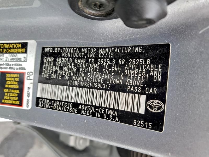 2015 Toyota Camry le