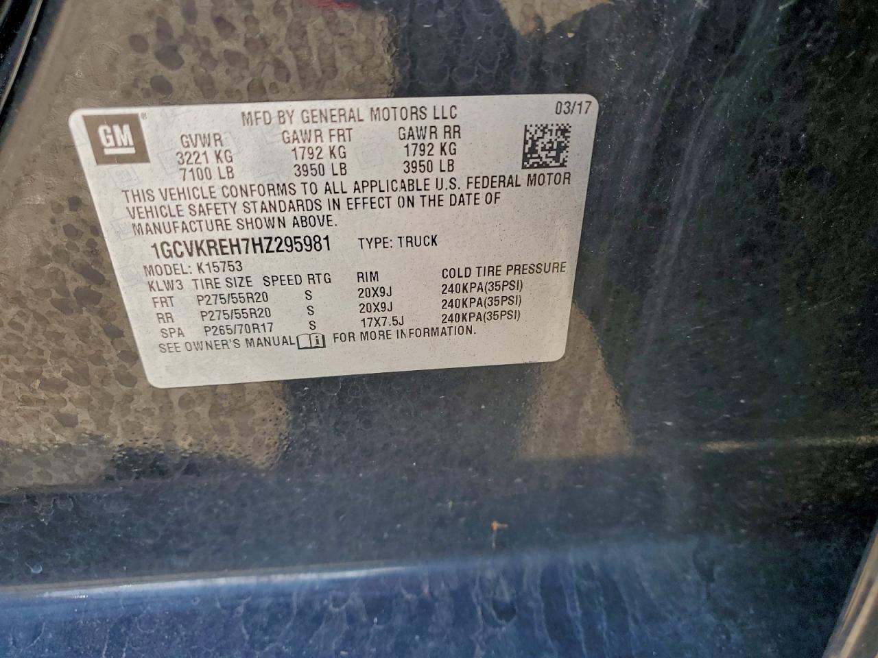 2017 Chevrolet Silverado K1500 LT