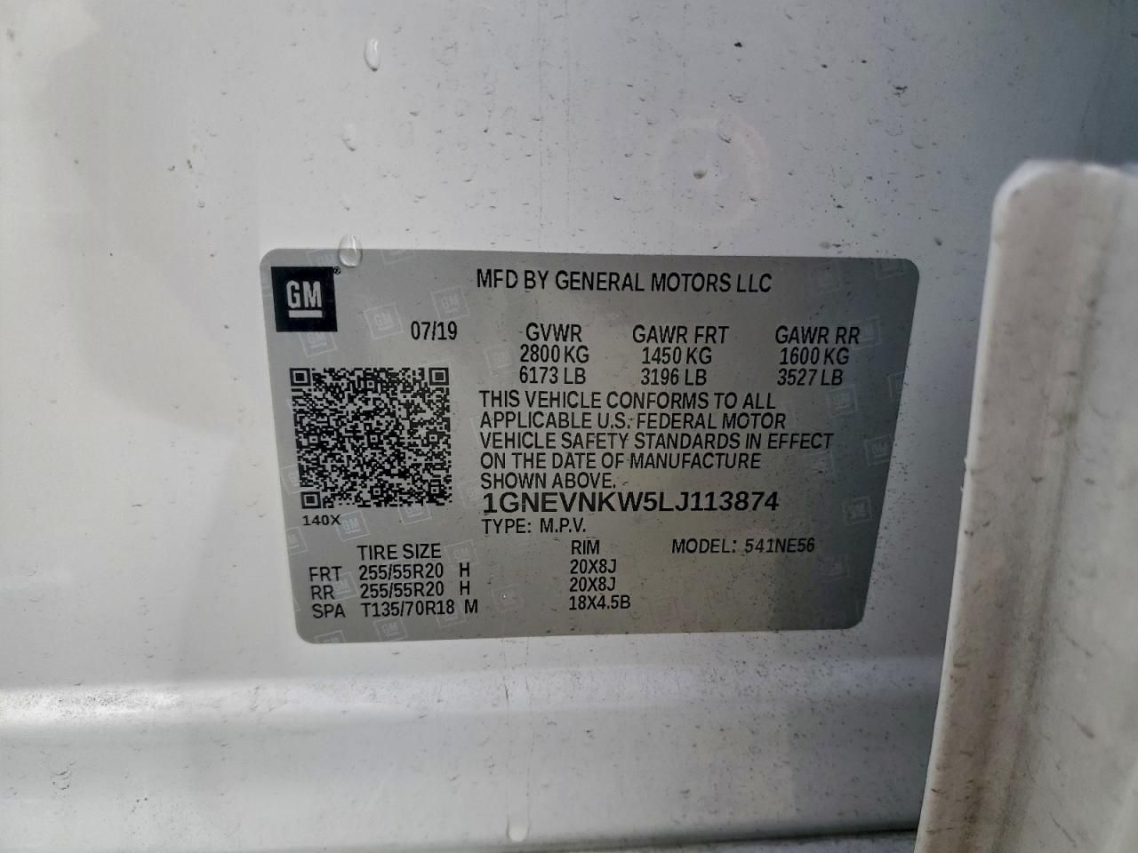 2020 Chevrolet Traverse High Country