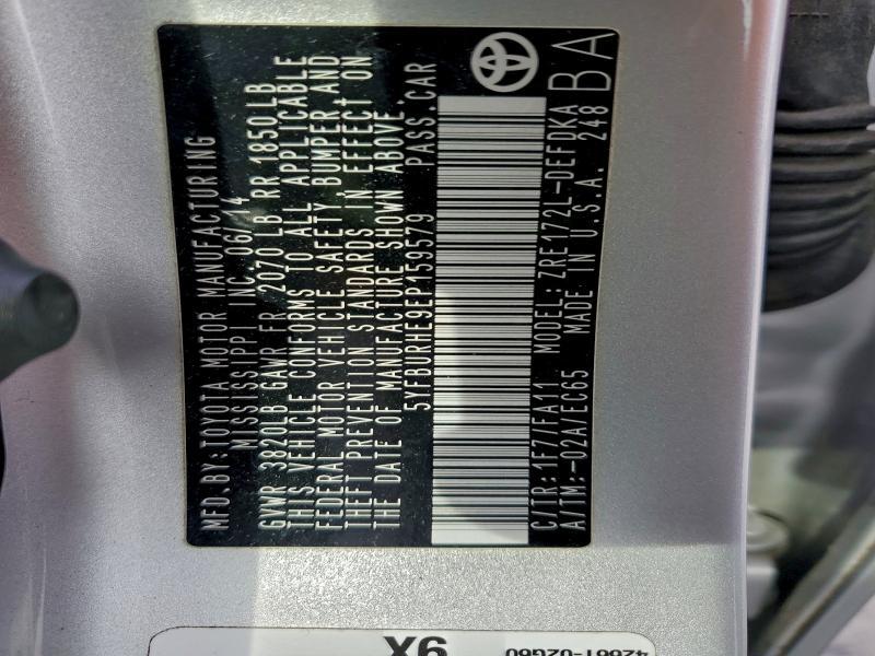 2014 Toyota Corolla l